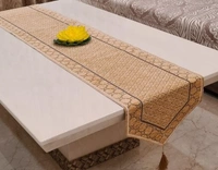 High Quality Embroidred Cotton Table Runner( Size16X72 Inch) - Beige, Cotton, Pack of1